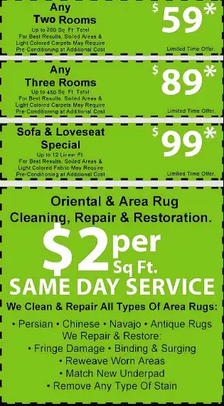 Carpet Cleaning Service Rate Card